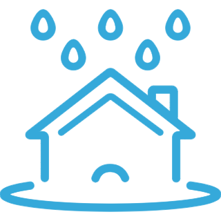 Water damage restoration icon